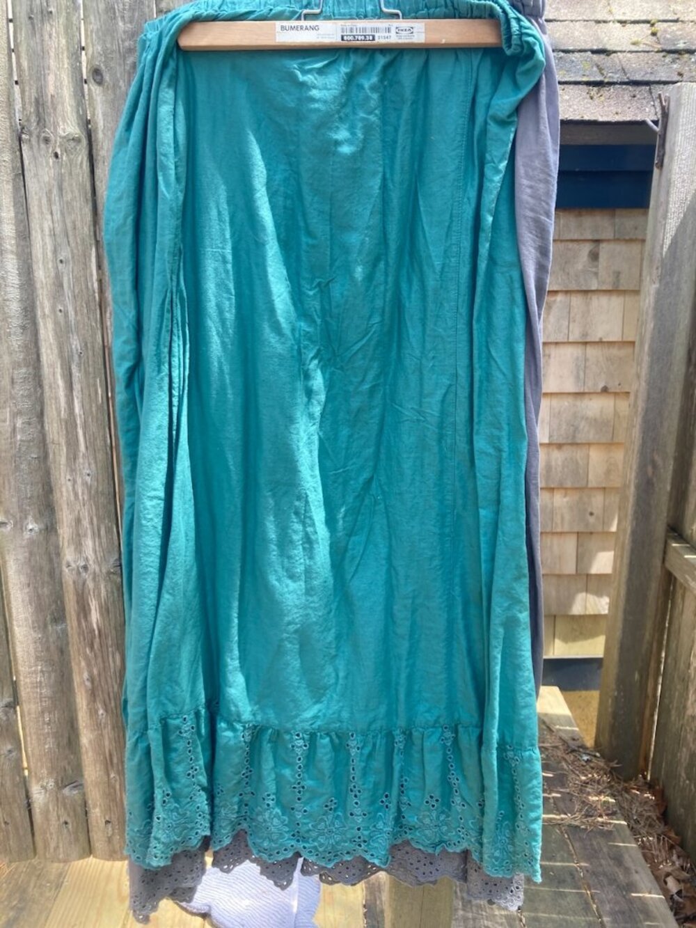 Gudrun Sjoden Layering Petticoat Slip in aqua/teal size M